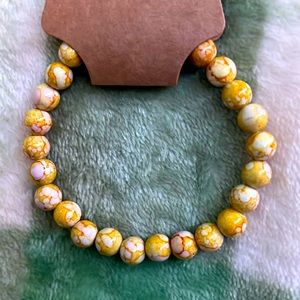 Yellow Beaded Bracelet